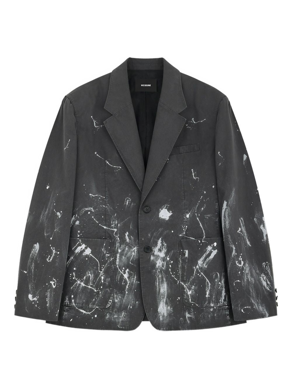 paint-splatter blazer