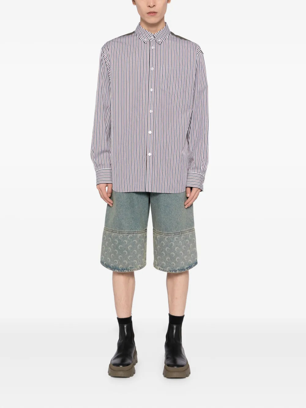 Striped Button-Down Shirt