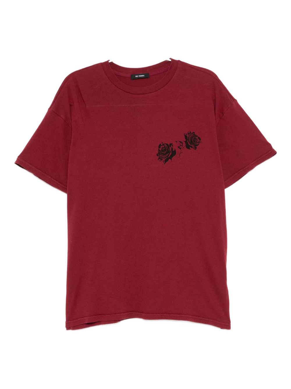 rose-print T-shirt