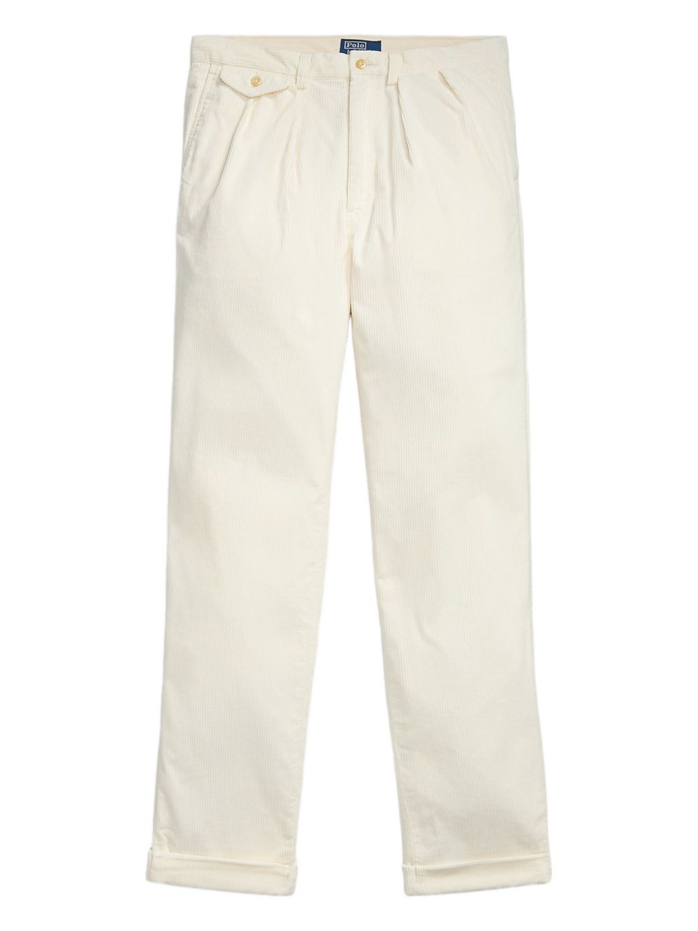 corduroy pleated trousers