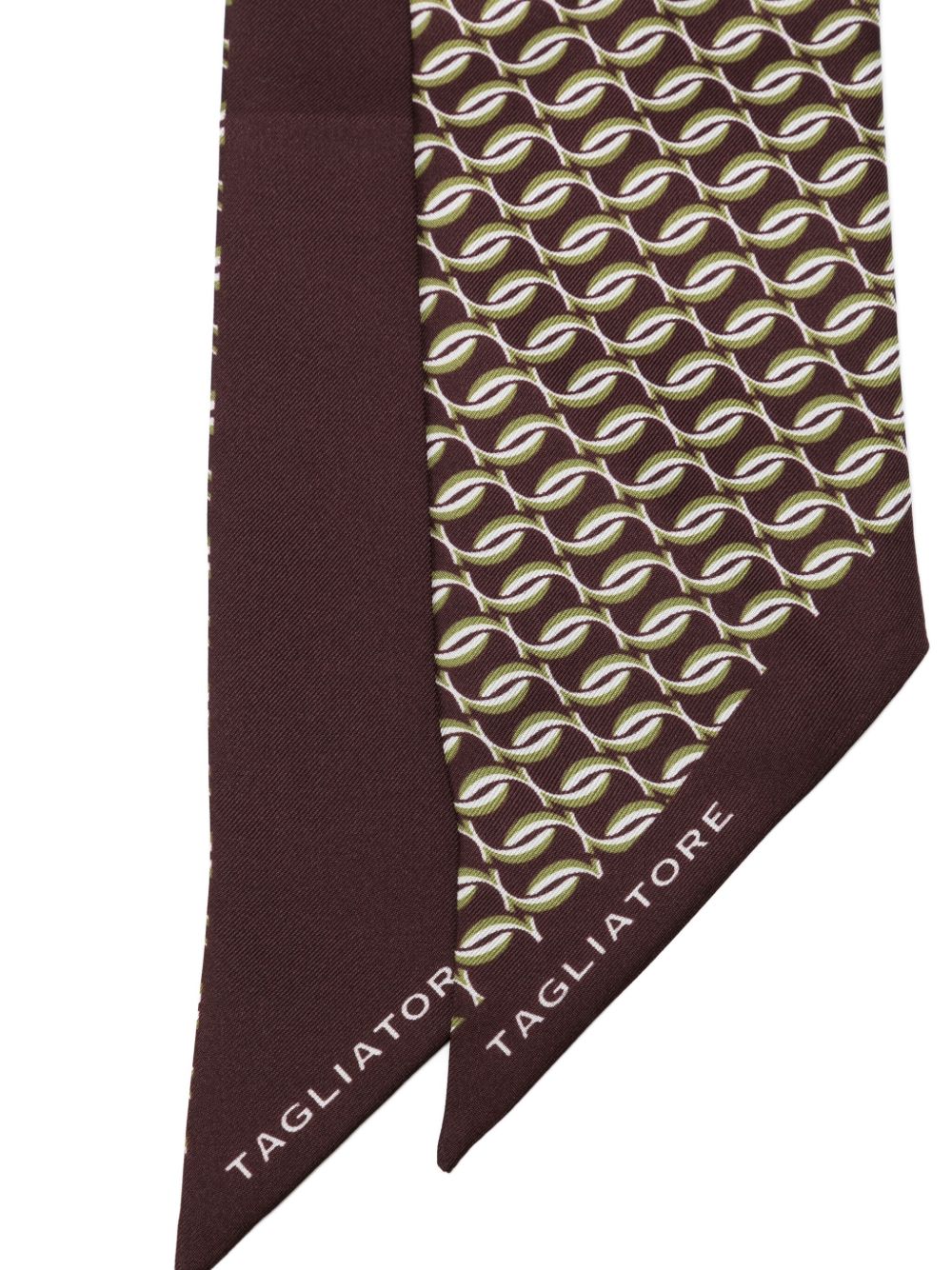 patterned foulard scarf