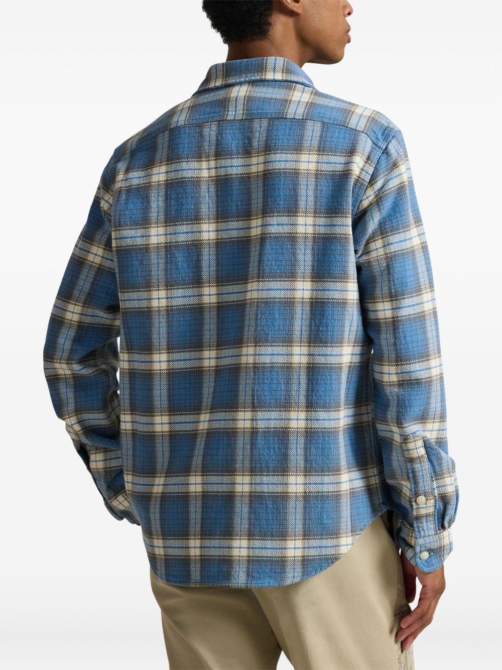 collared flannel shirt