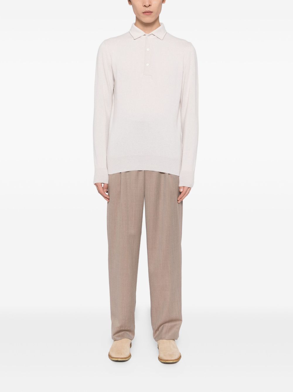 logo embroidered polo