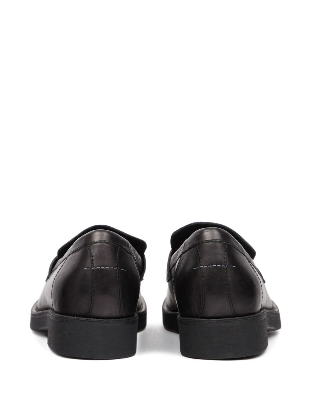 debossed-logo loafers