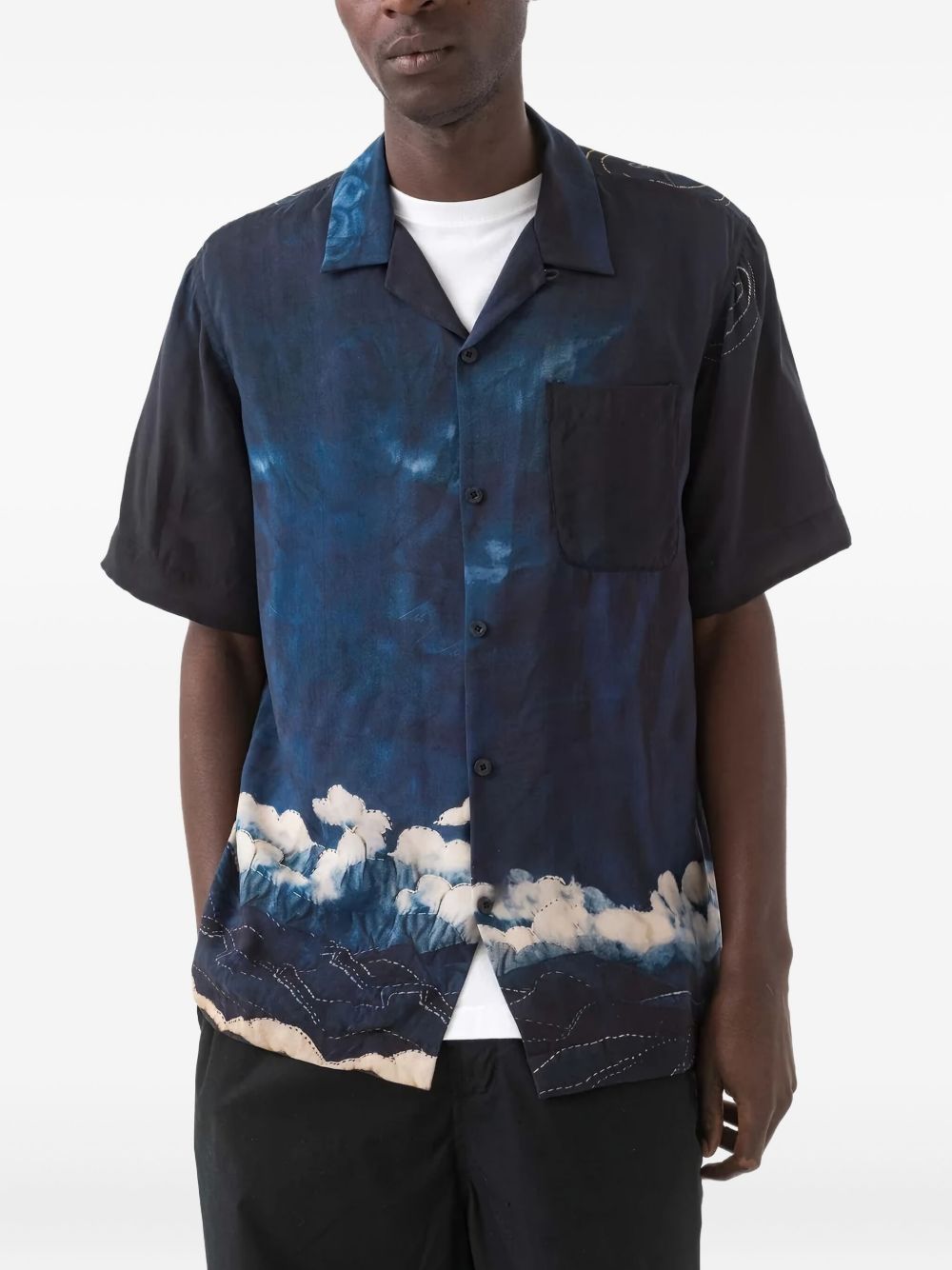 6230 Boro Crane graphic shirt