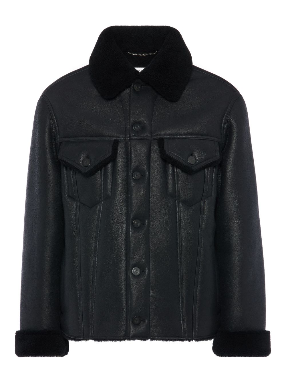 waxed shearling jacket