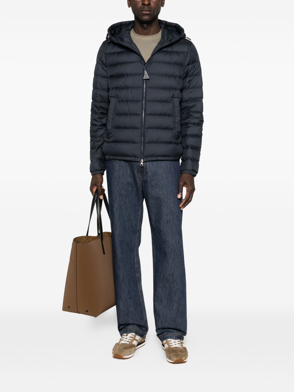 hooded quilted jacket