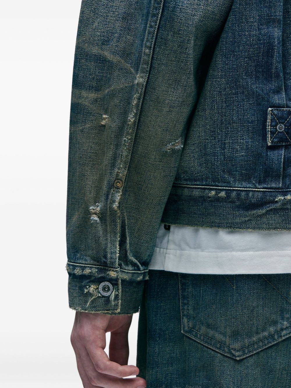 patchwork denim jacket