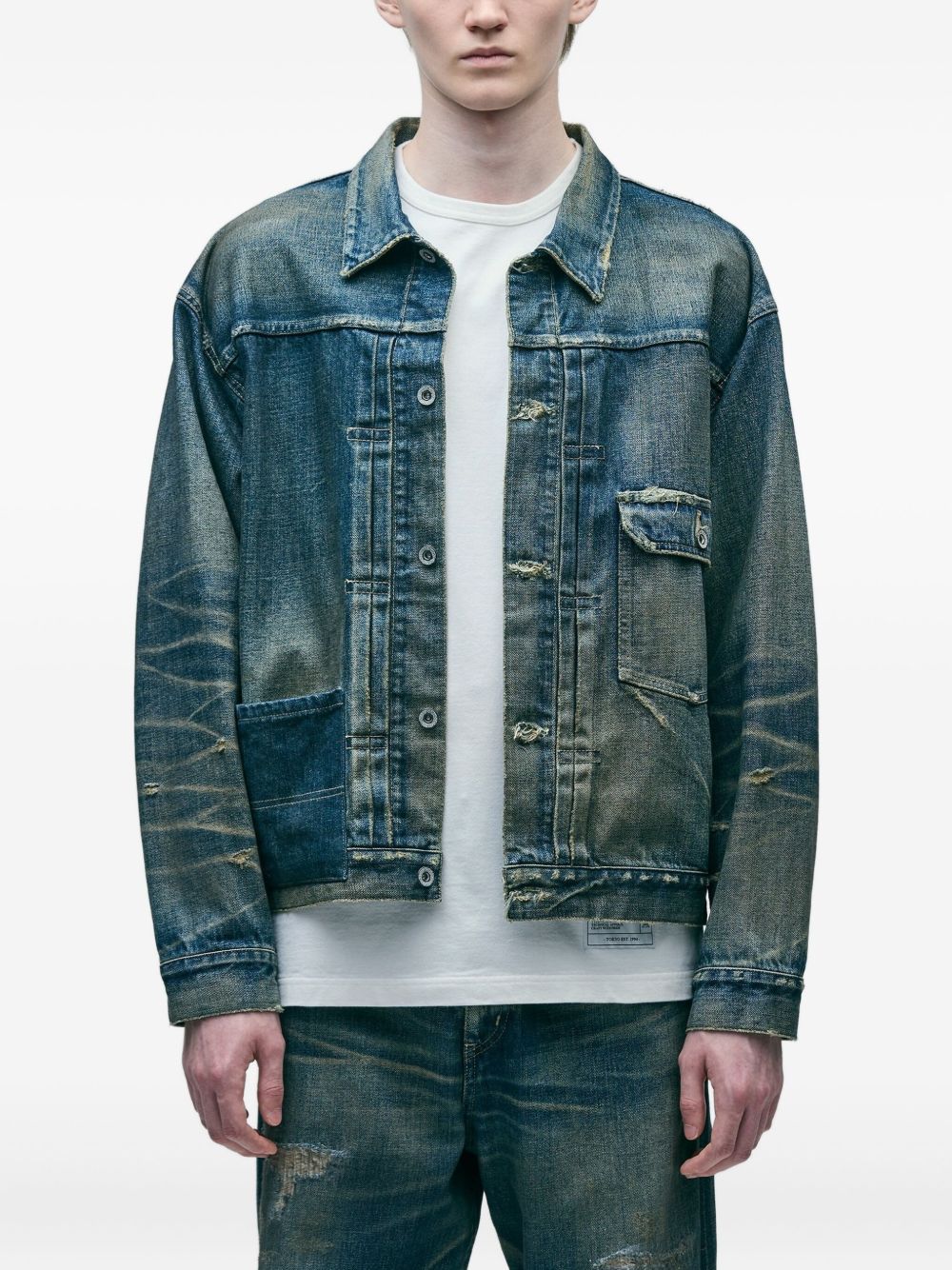 patchwork denim jacket