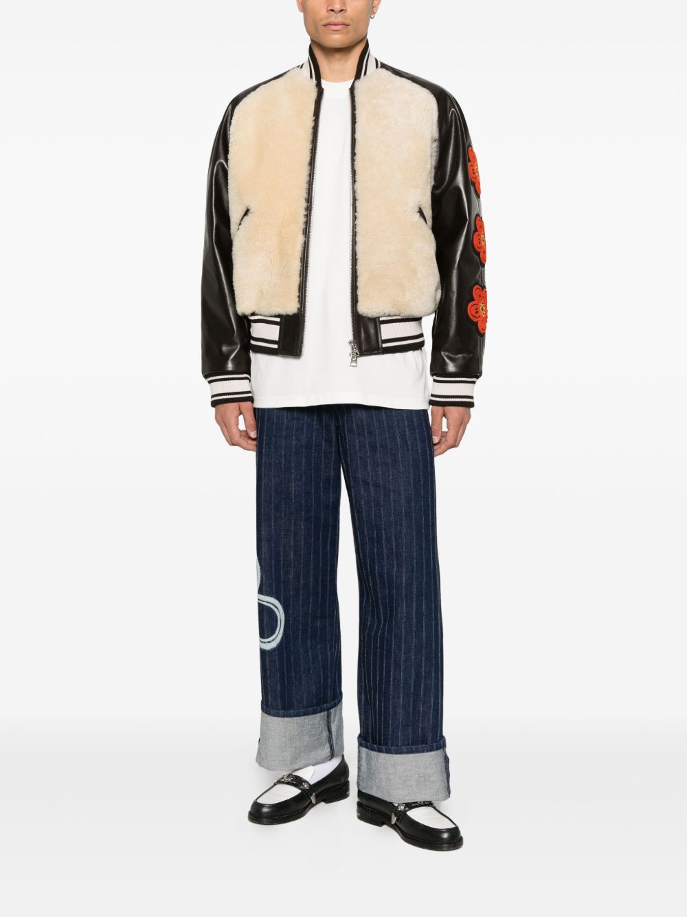 x Futura 2000 shearling bomber jacket