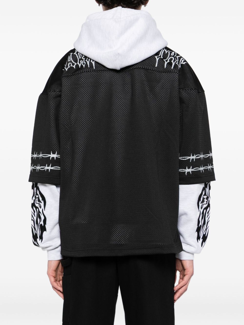 graphic-print hoodie