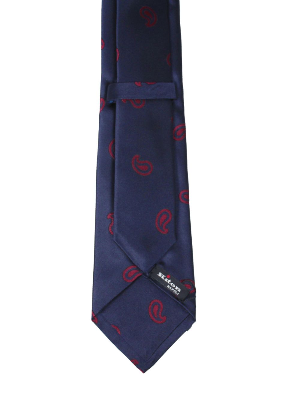 paisley-pattern silk tie