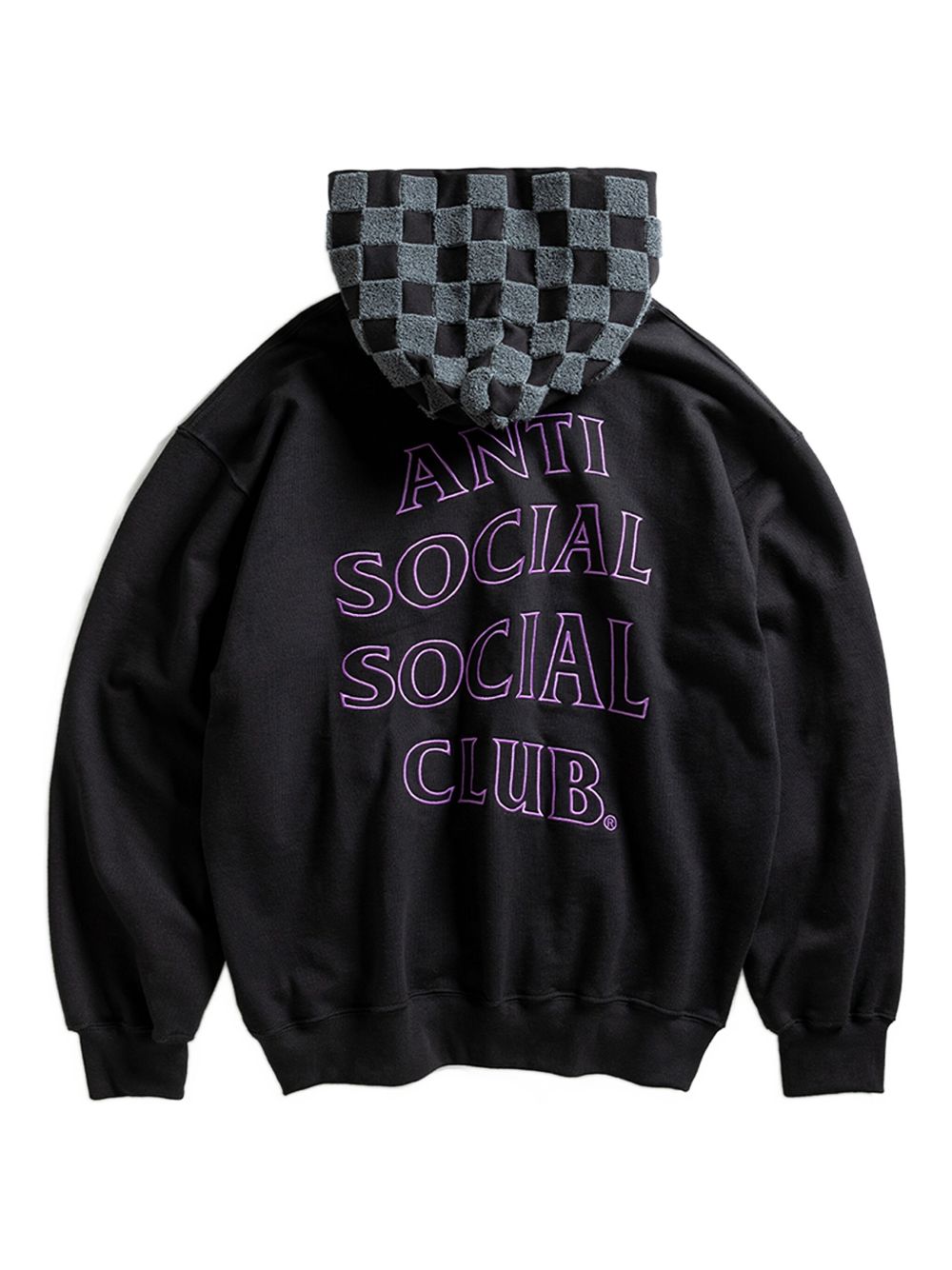 chenille checkered hoodie