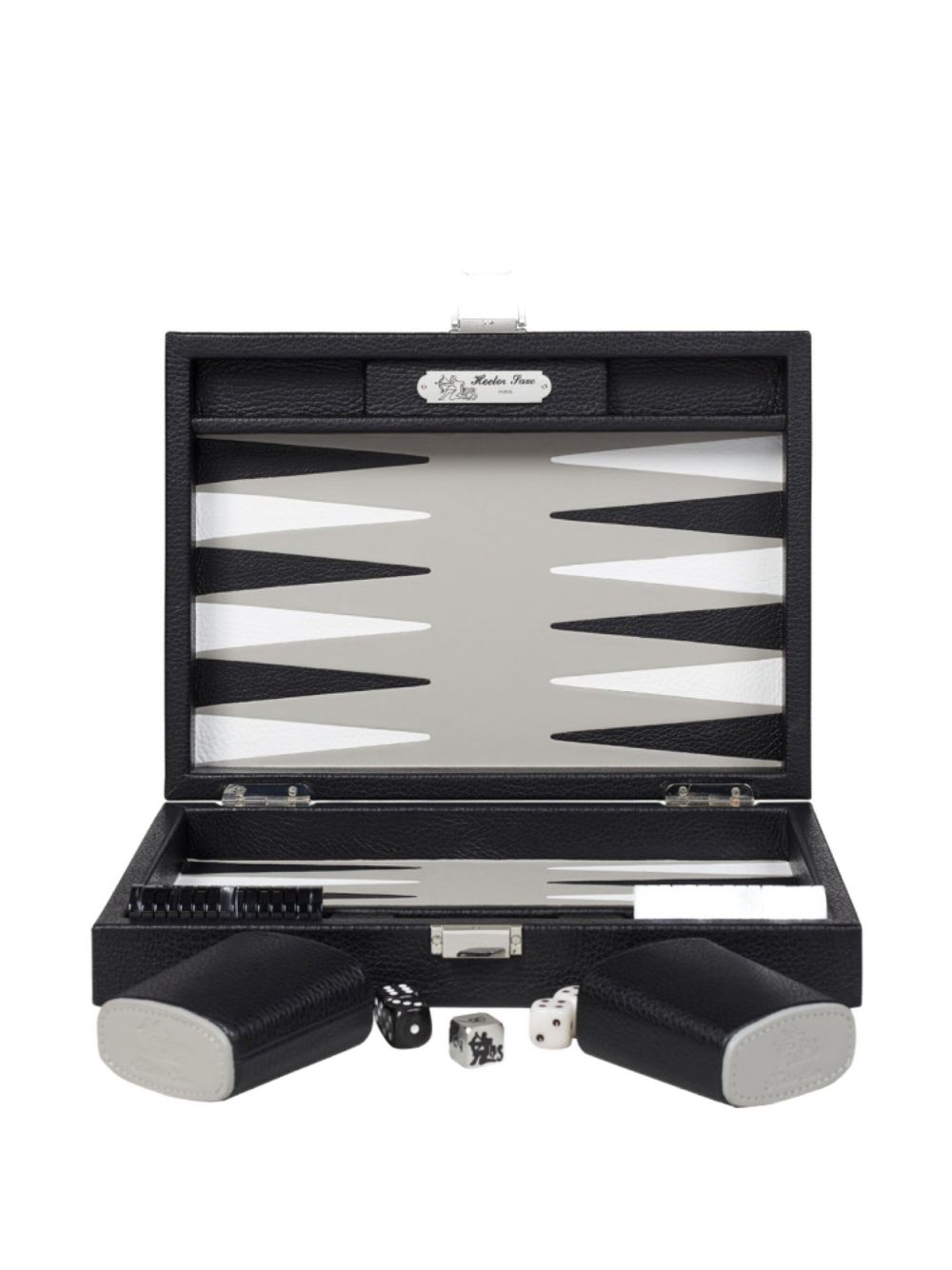 leather backgammon set