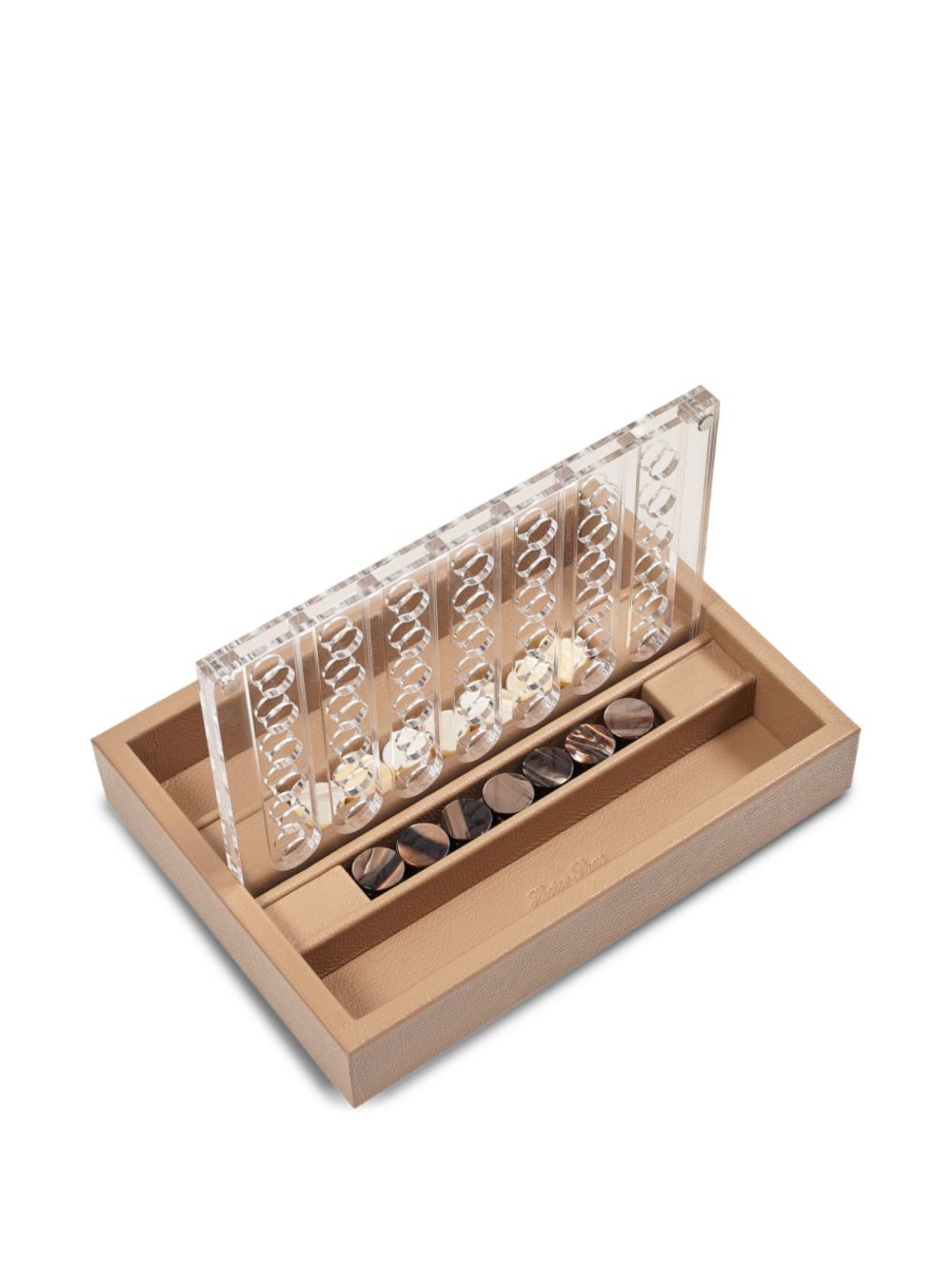 Four In a Row leather game set