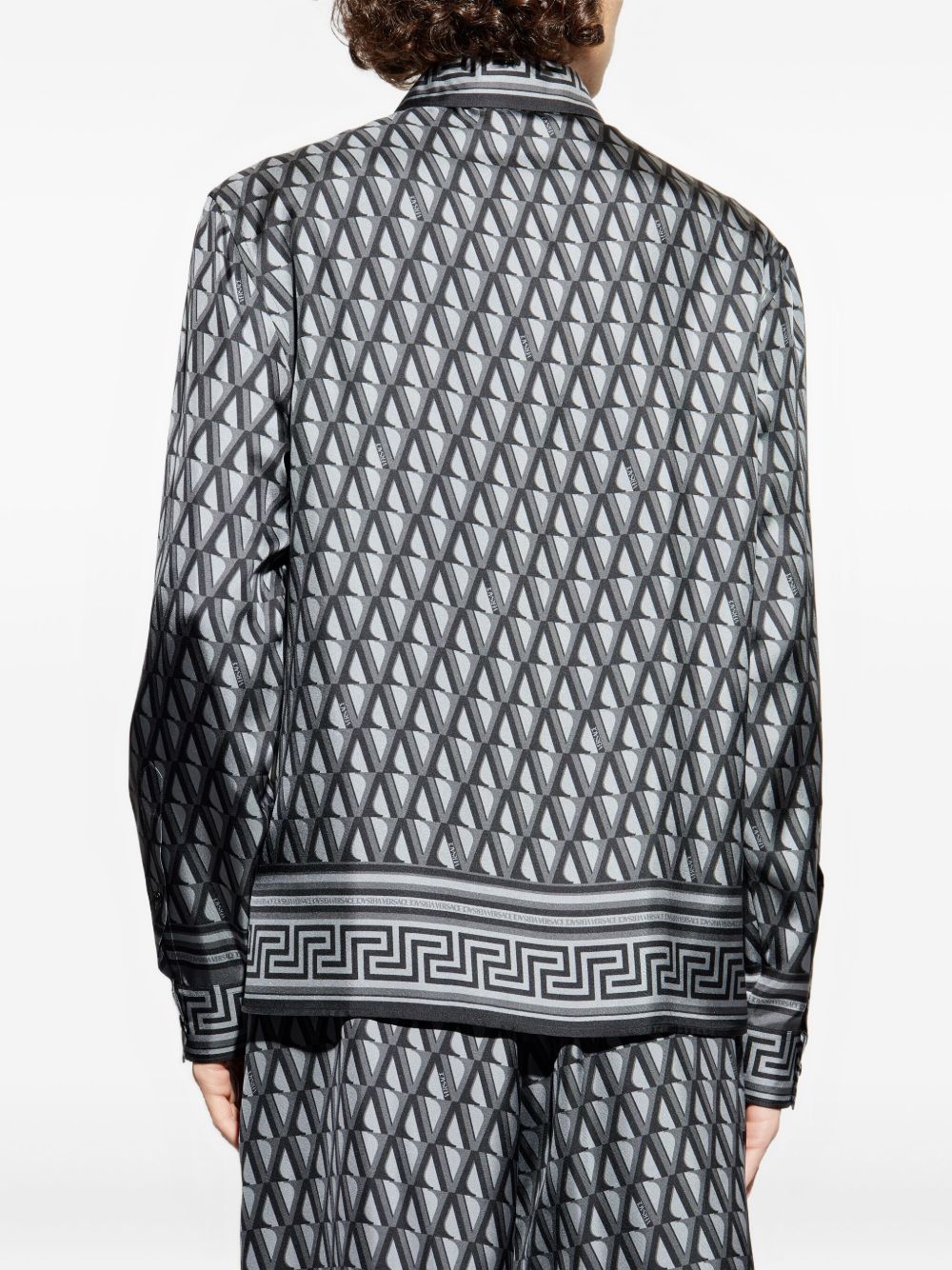 geometric-pattern shirt