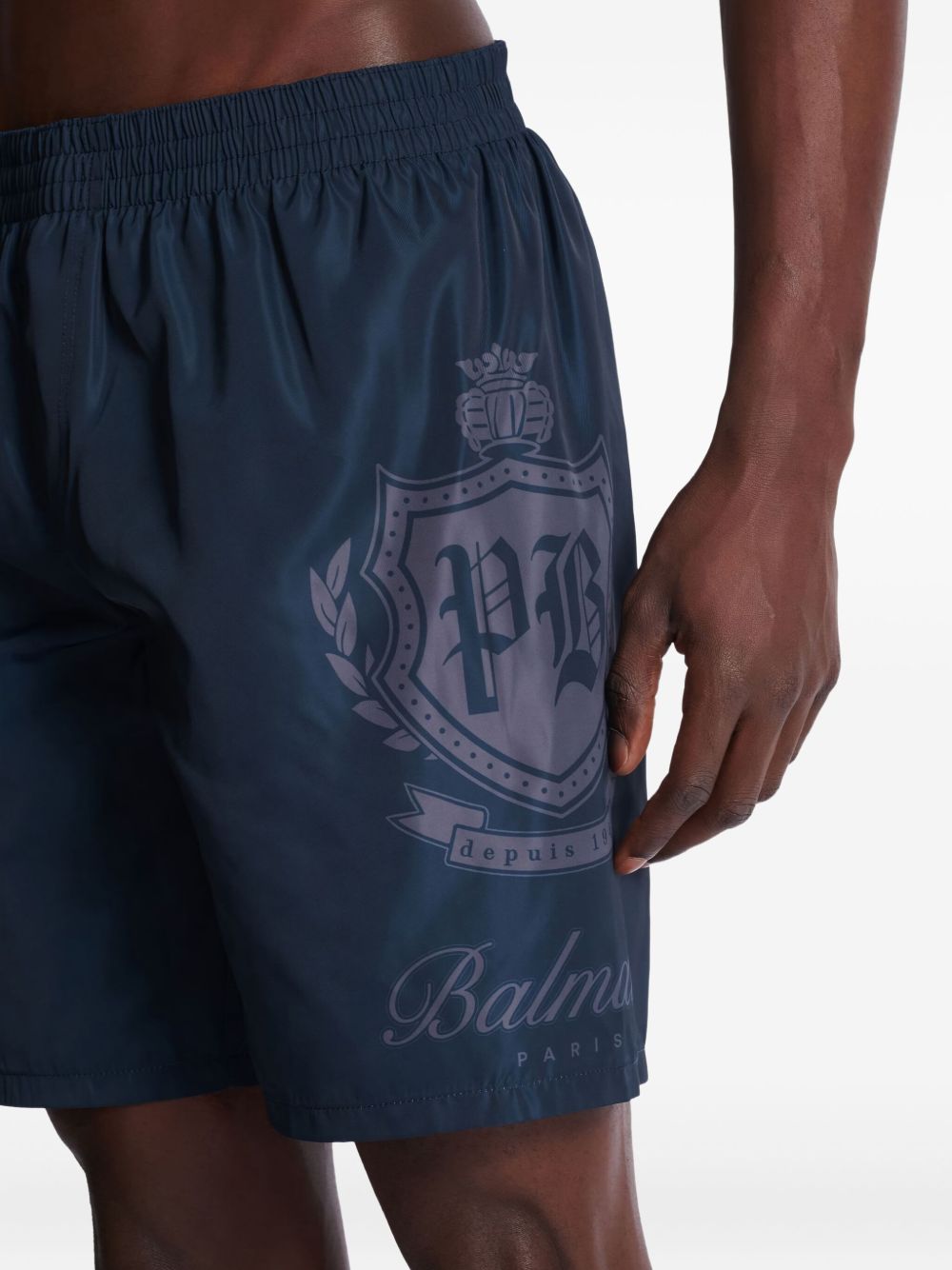 logo swim shorts