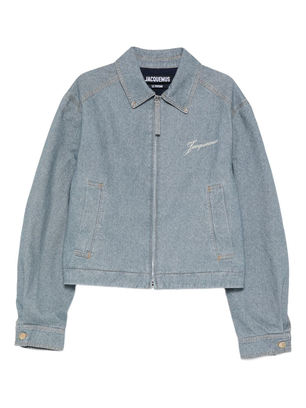 zip-fastening logo-detail jacket