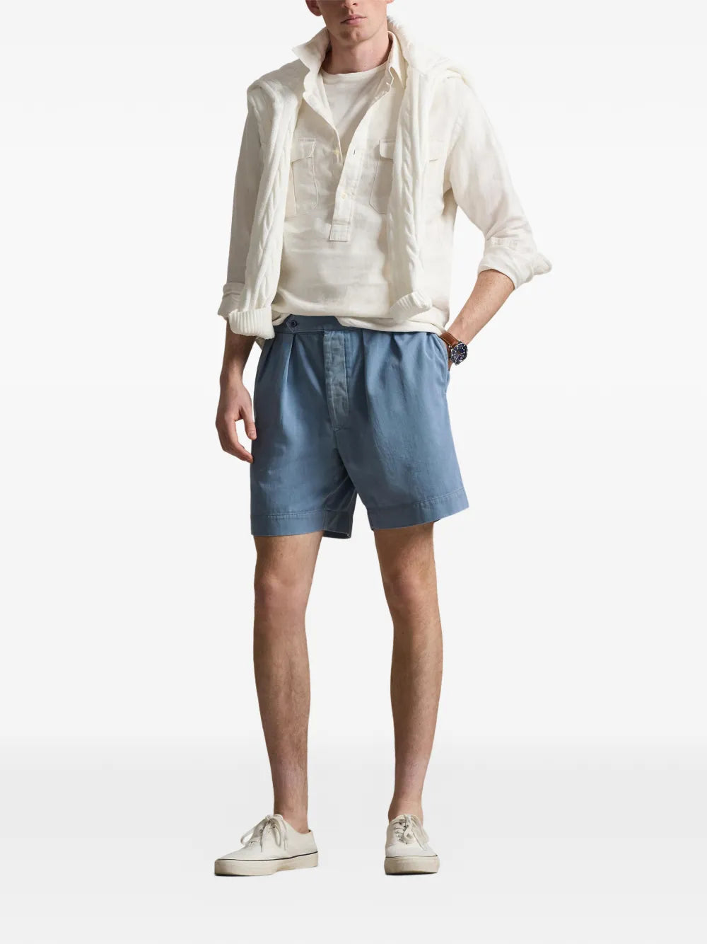 pleated shorts