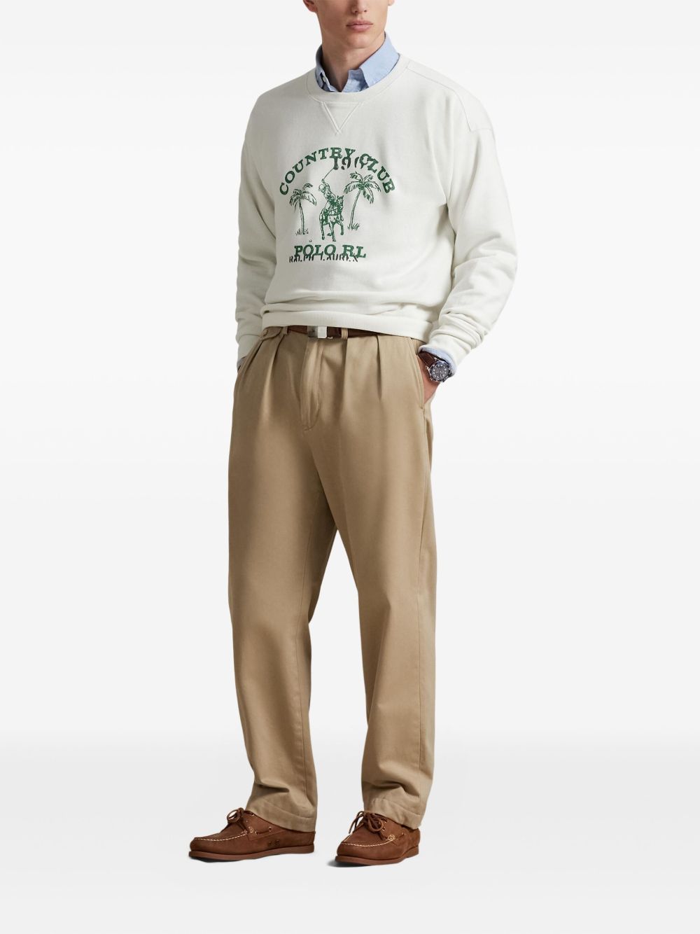 graphic-print sweatshirt