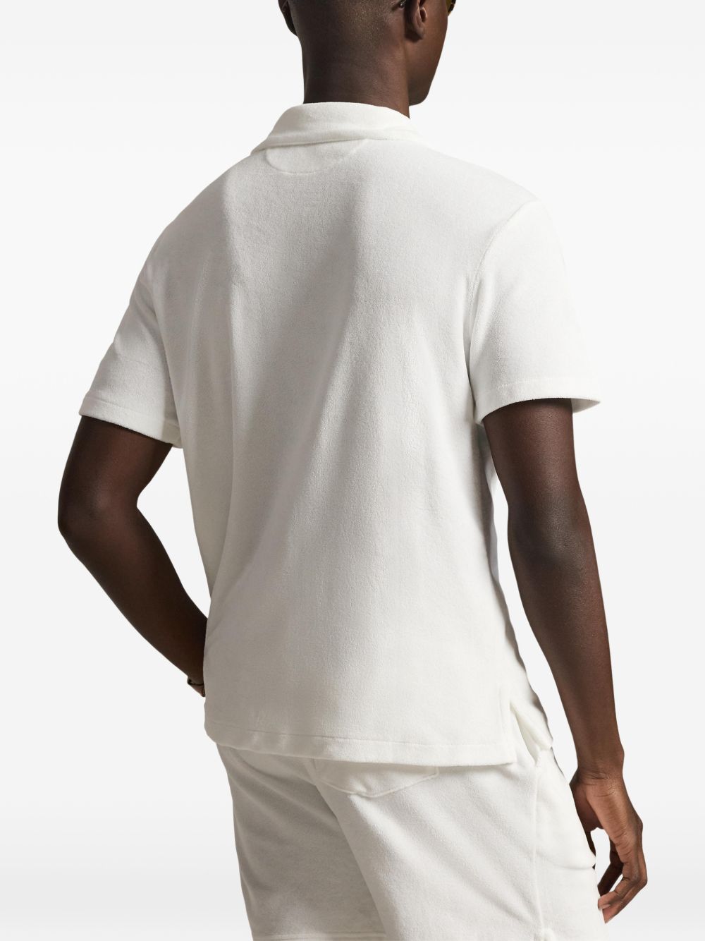 logo-embroidered shirt