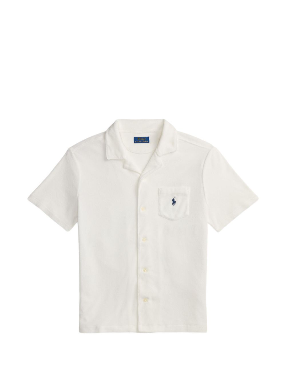 logo-embroidered shirt