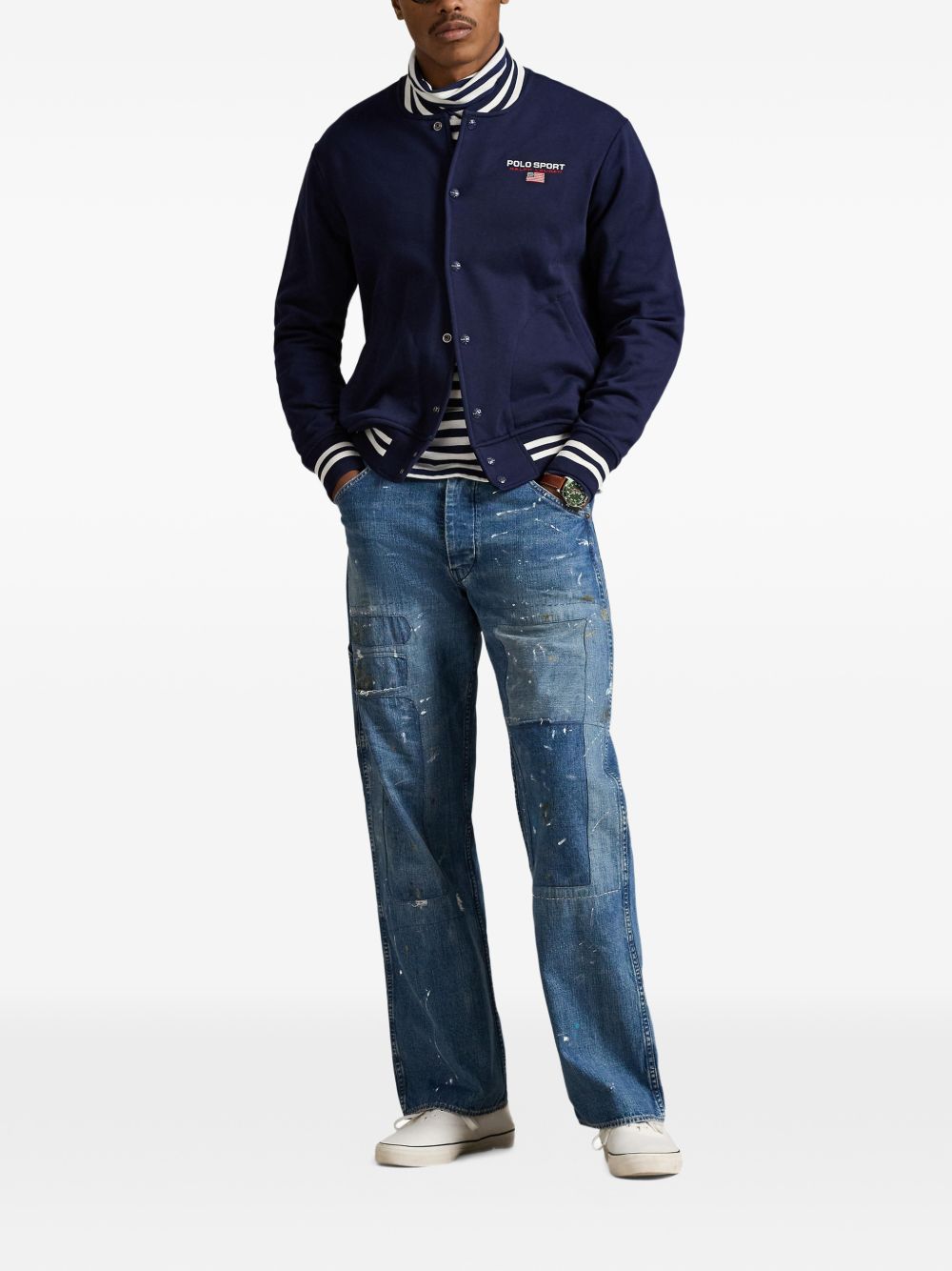  Polo Sport fleece baseball jacket
