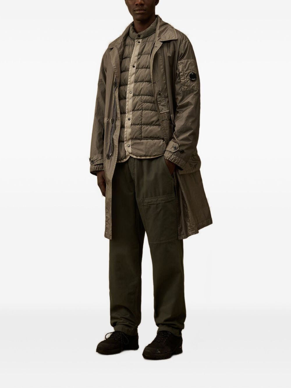 button patch-pocket coat