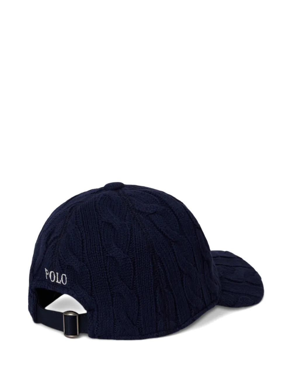 cable-knit logo-detail cap