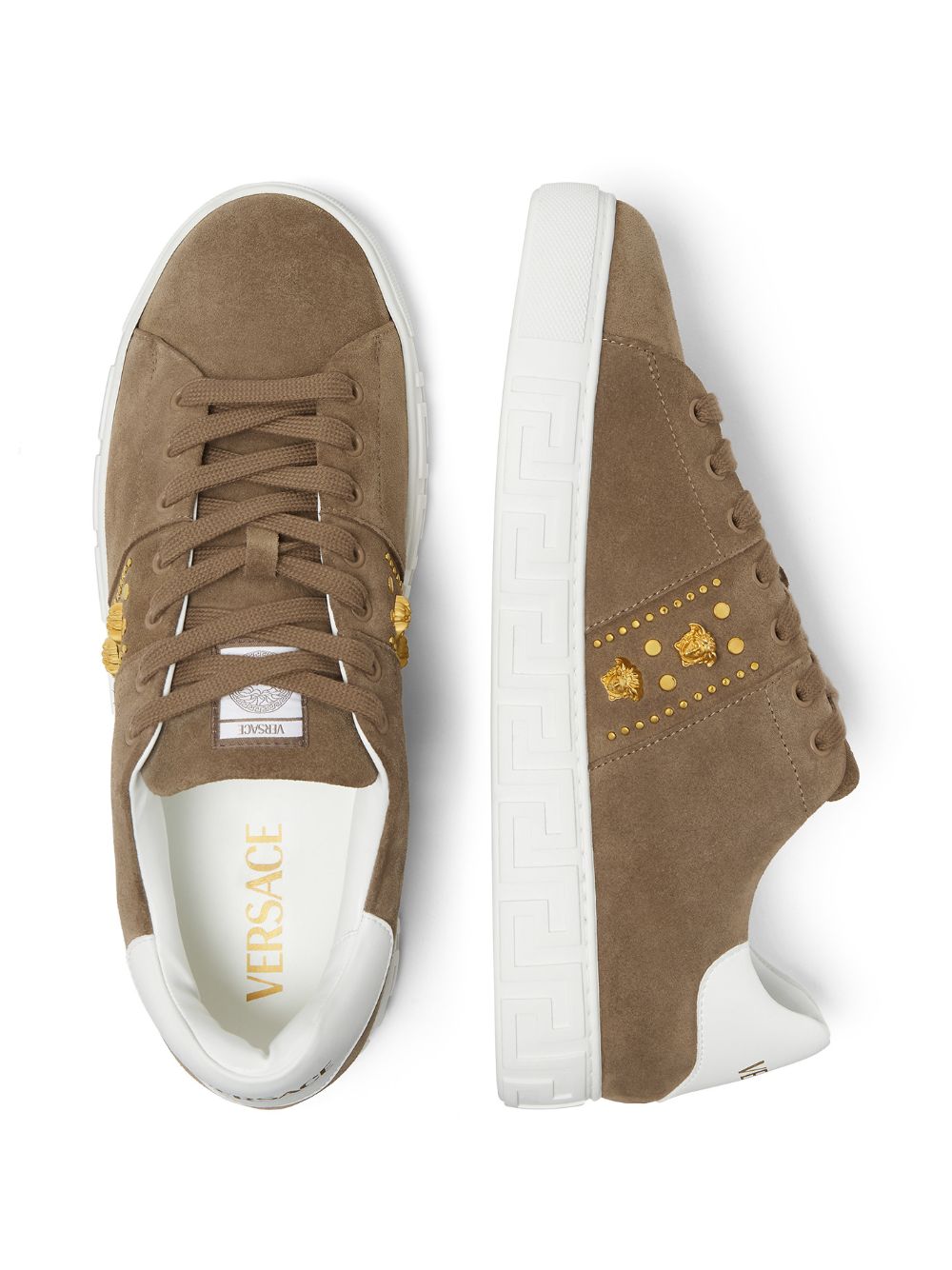 Greca-pattern sneakers