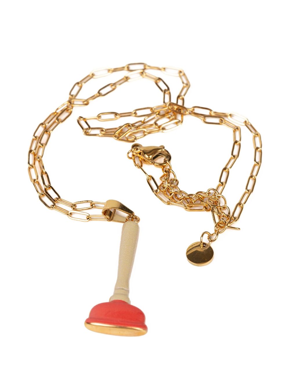 x Toiletpaper sink plunger necklace