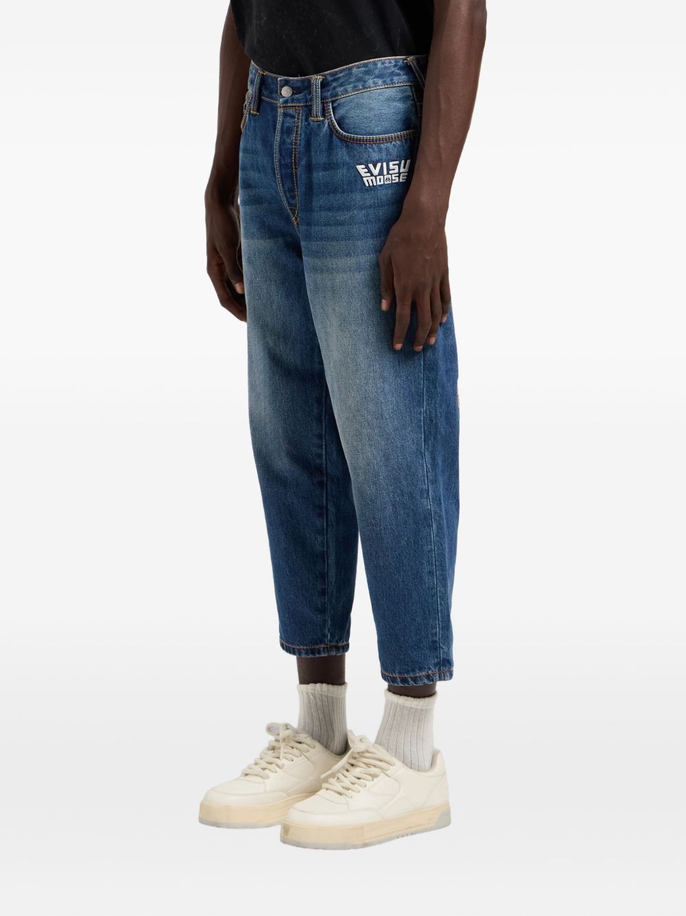 x Evisu embroidered-logo jeans 