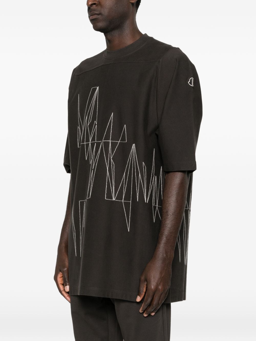 jumbo knit graphic T-shirt