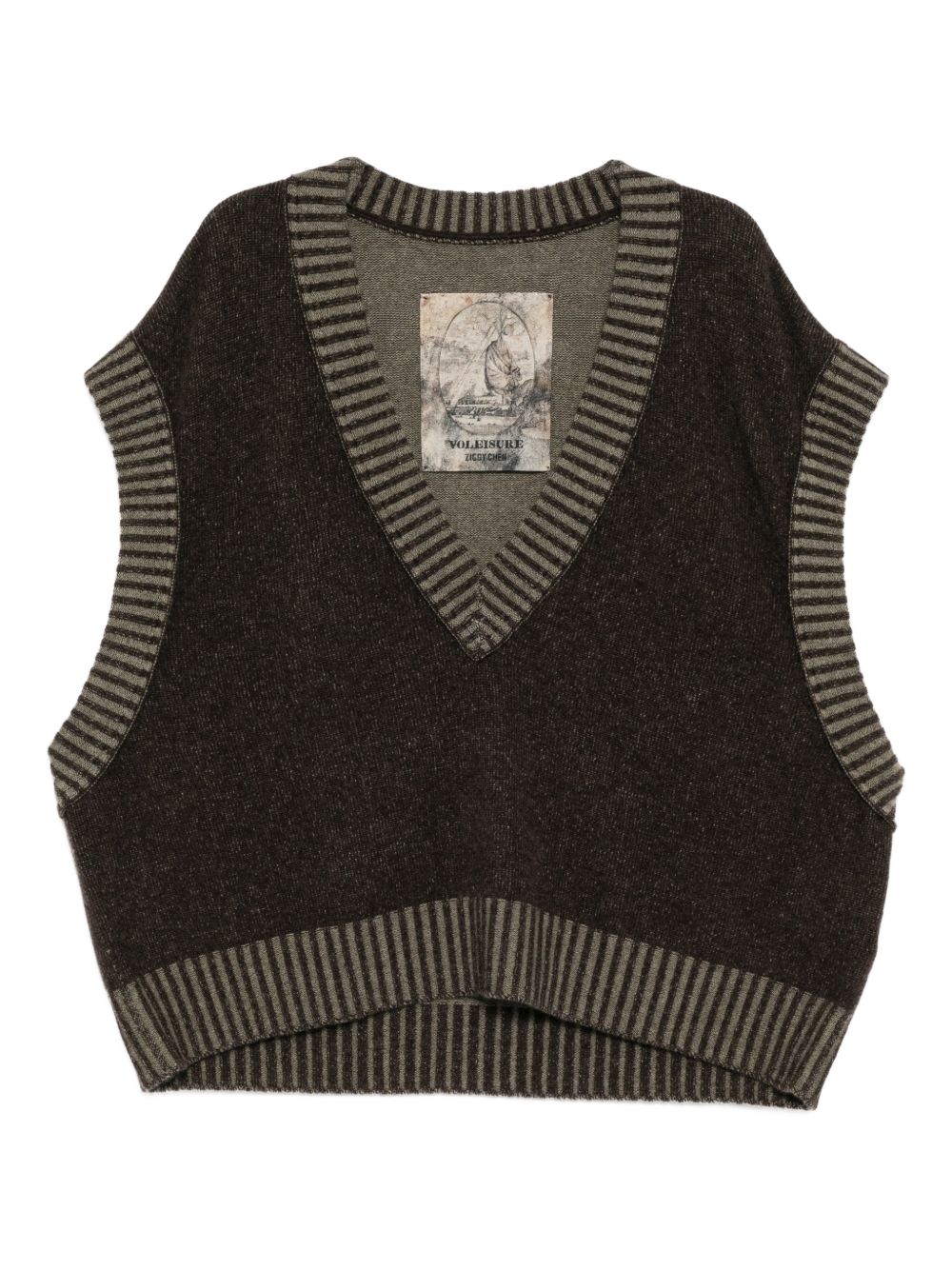 sleeveless v-neck vest