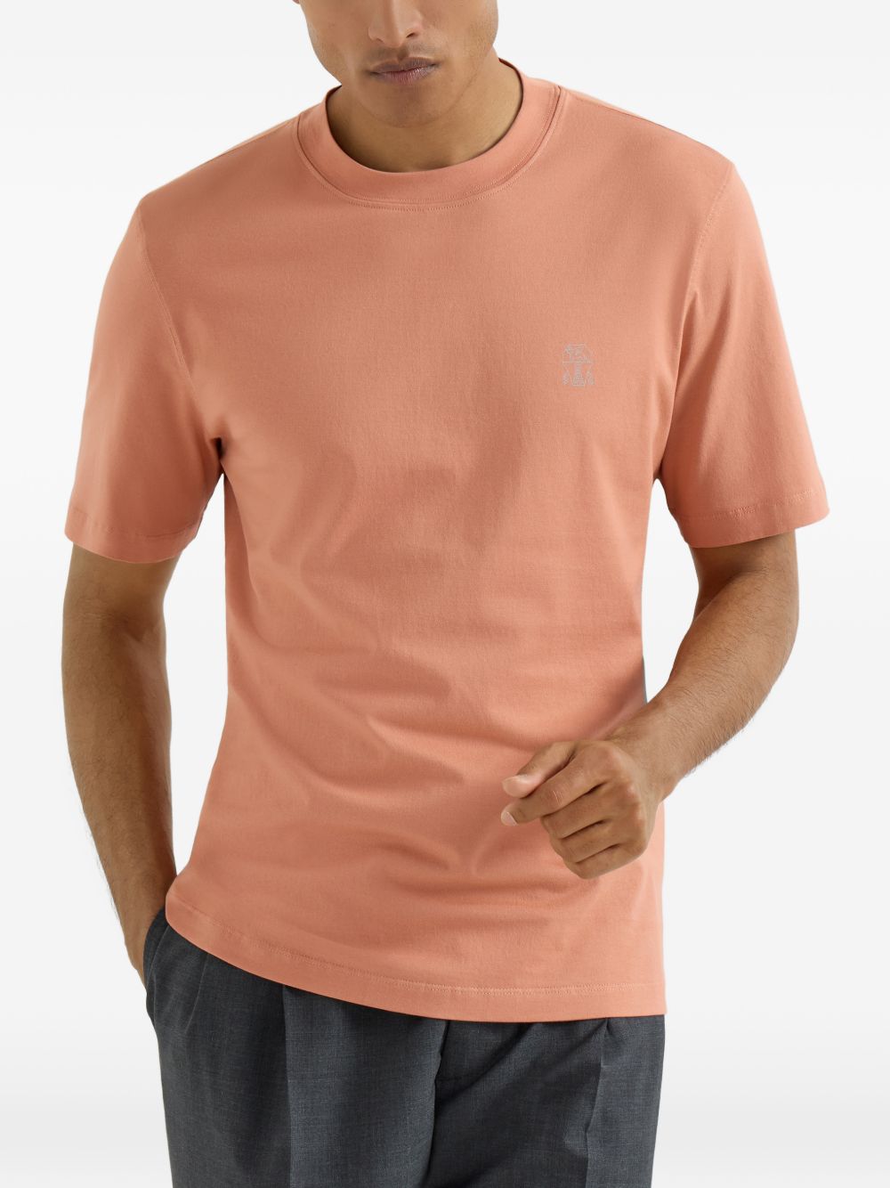 logo-detail crew-neck T-shirt