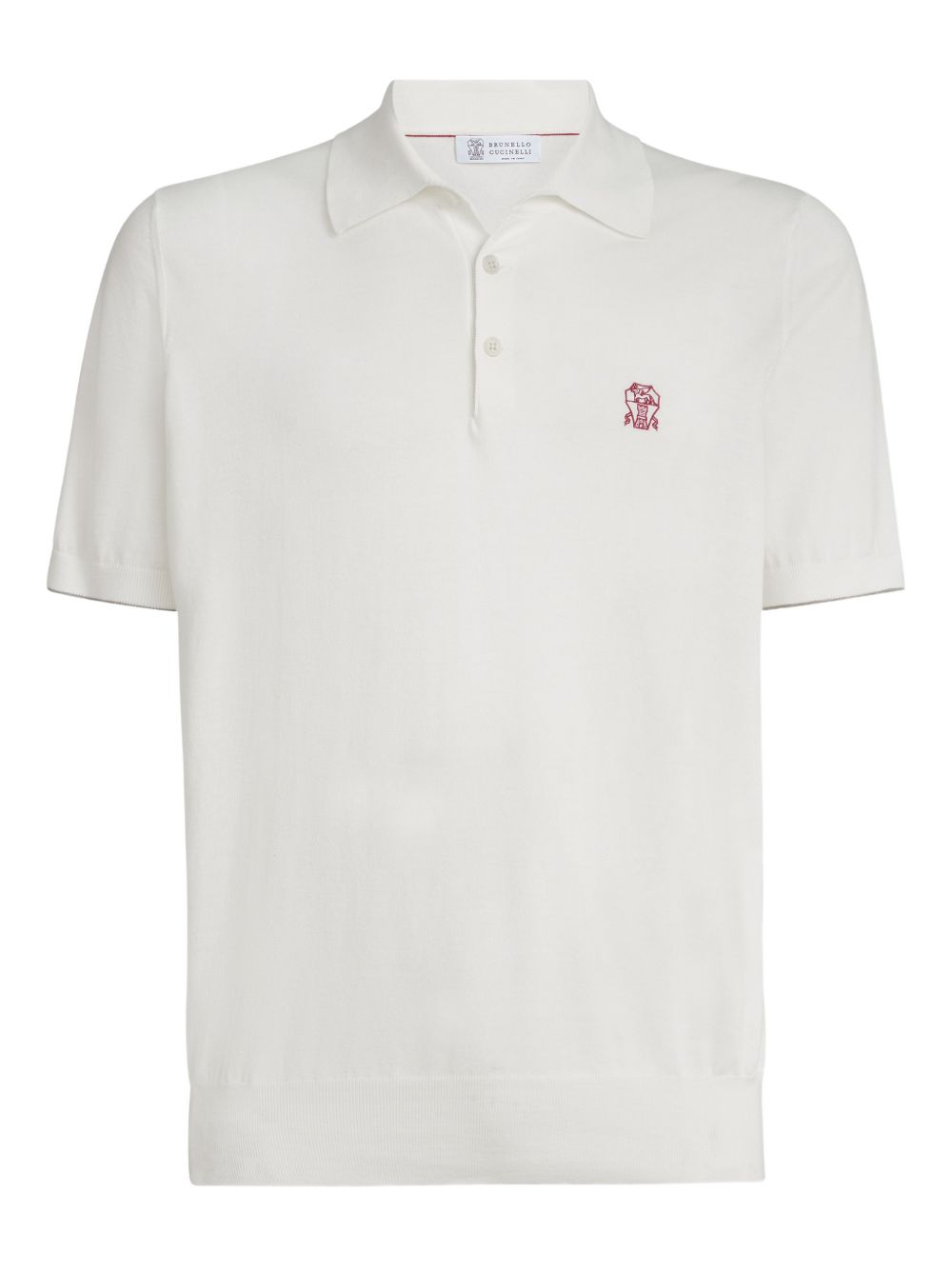 butoon-fastening logo-detail polo shirt