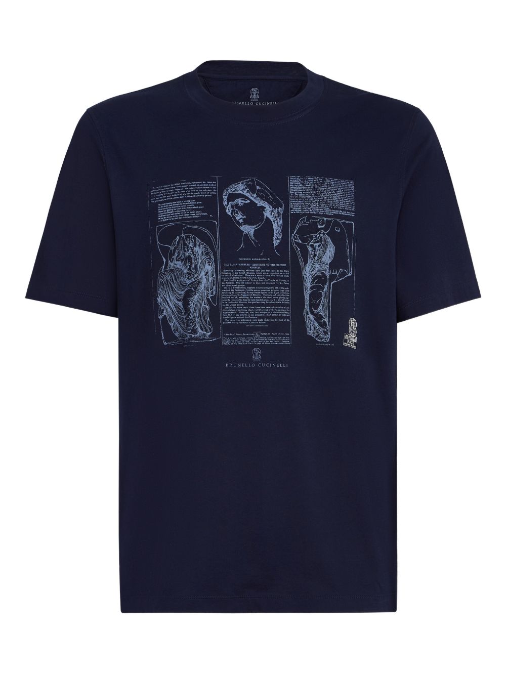 crew-neck graphic-print T-shirt