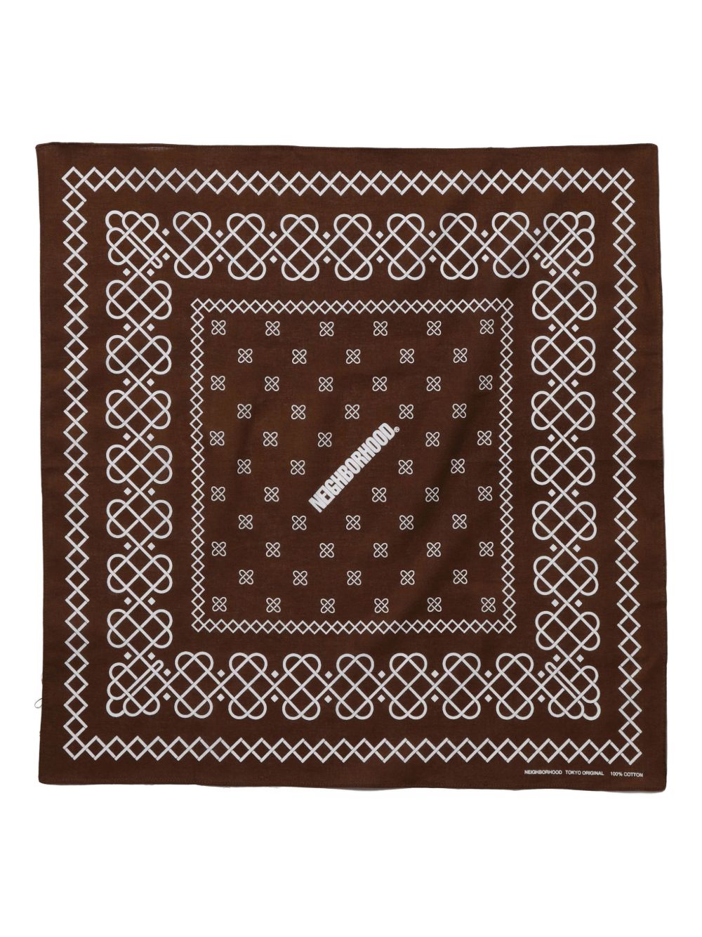 geometric-print scarf