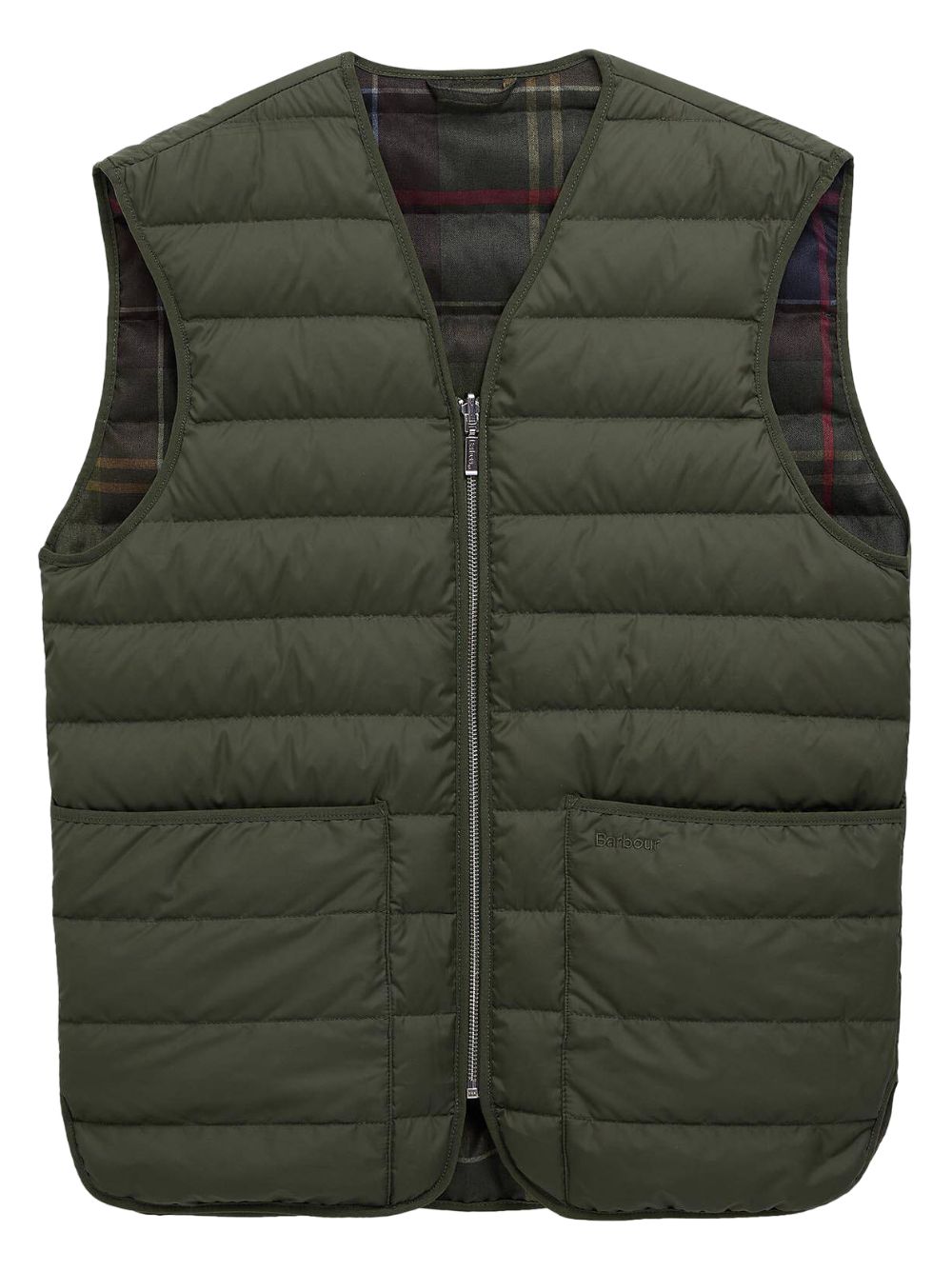 zip quilted jacket