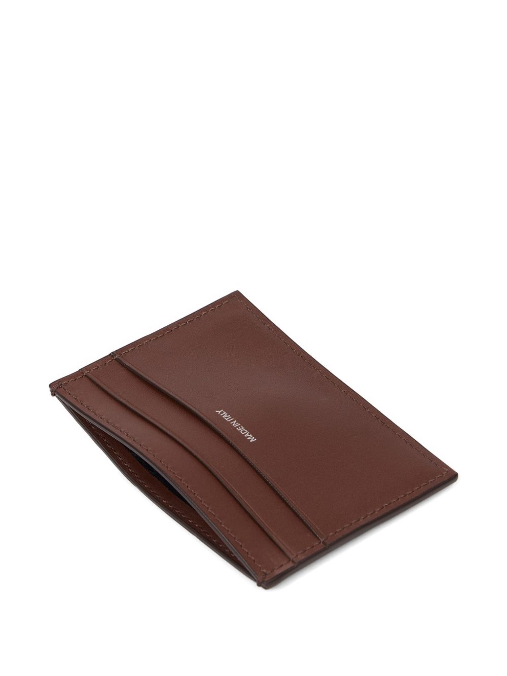 panel leather cardholder