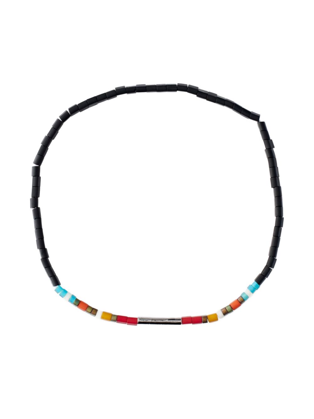 beaded logo-detail bracelet