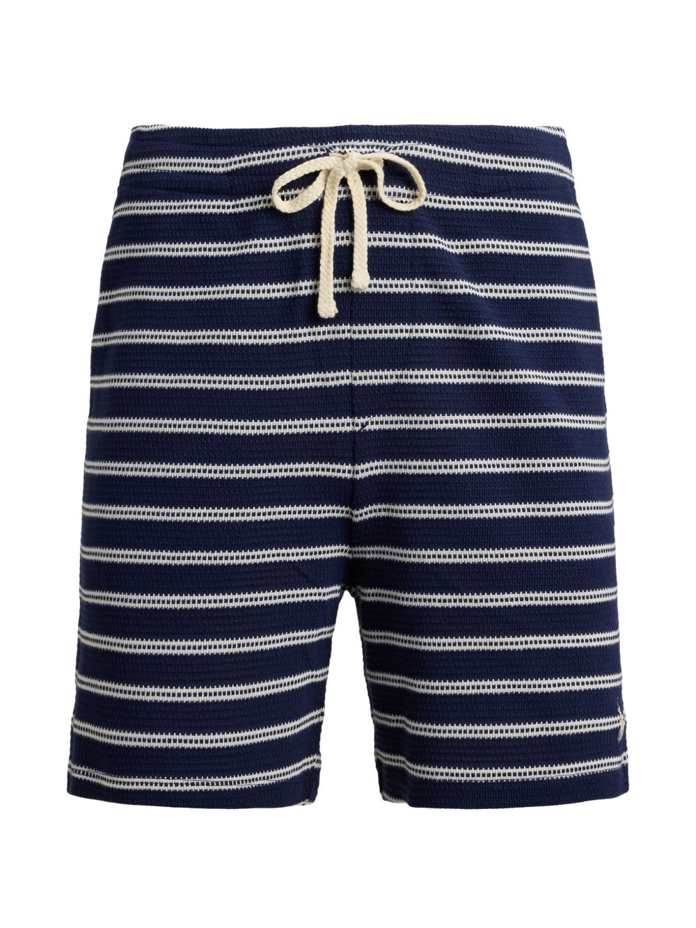 striped drawstring shorts