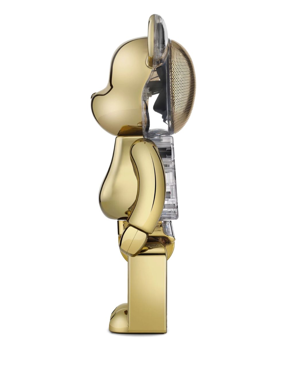 Bearbrick Audio Chrome Gold Edition metallic ear speaker