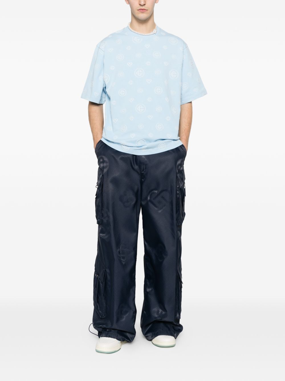 monogram oversized cotton T-shirt