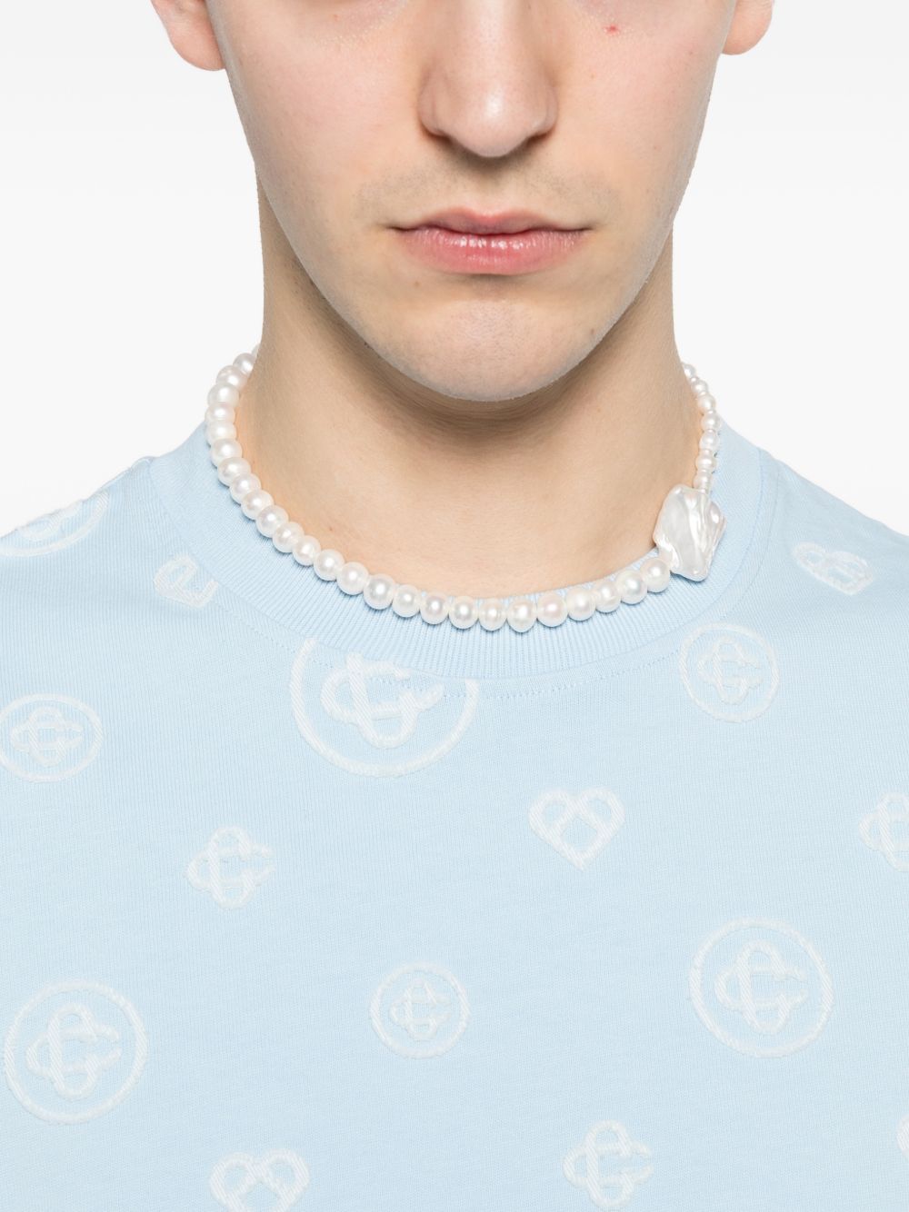 monogram oversized cotton T-shirt