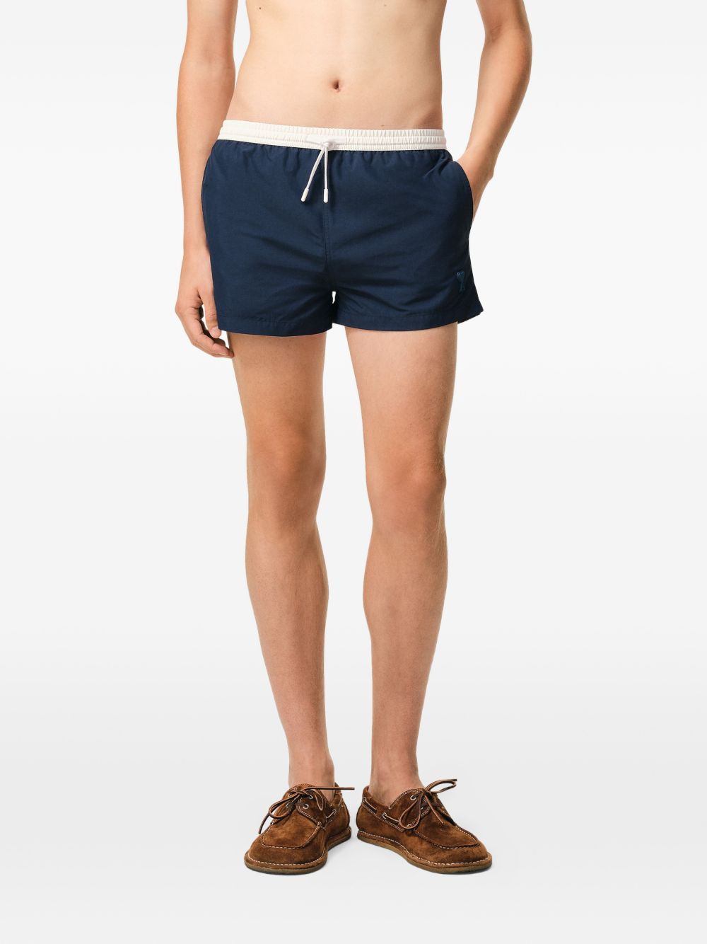 drawstring swim shorts