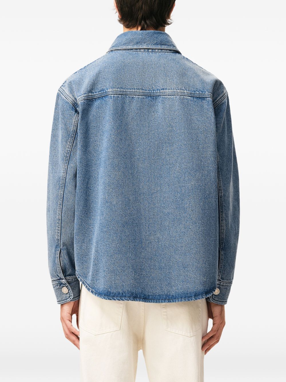 Ami De Coeur denim logo overshirt