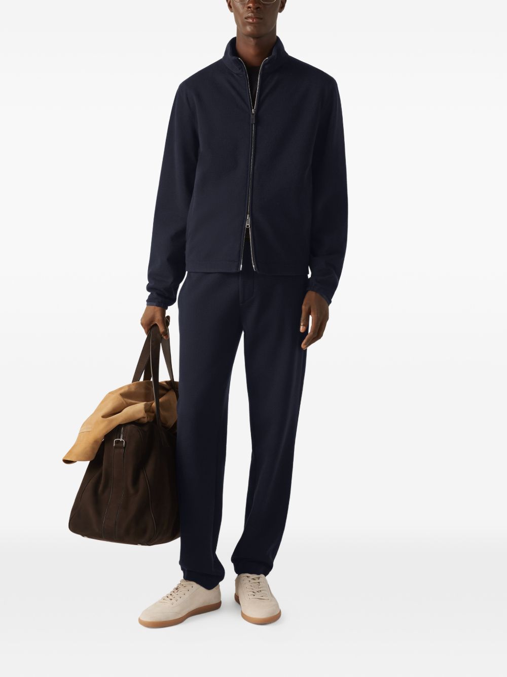 blue trousers