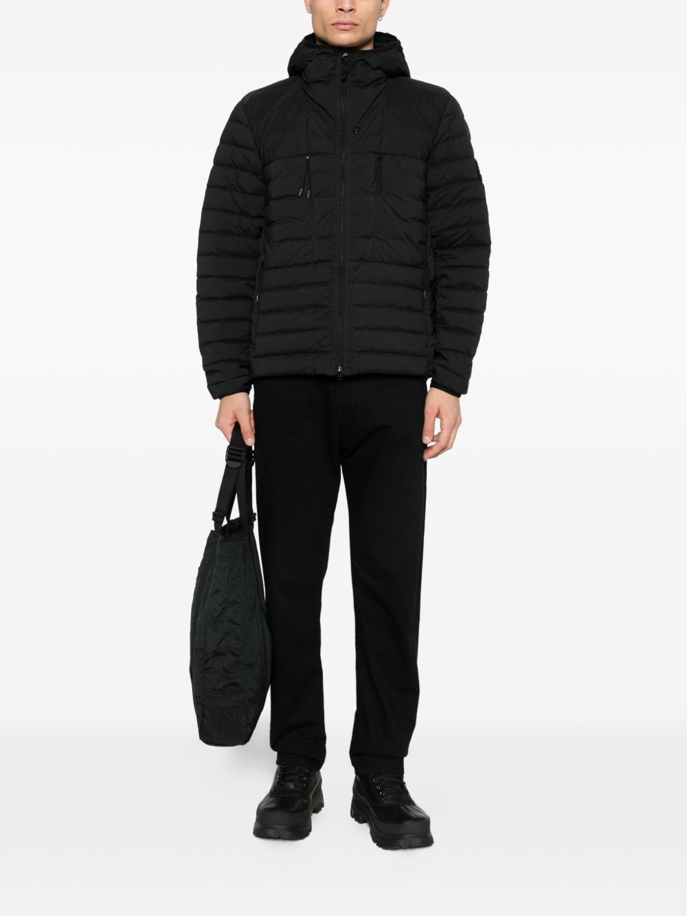 hooded padded jacket