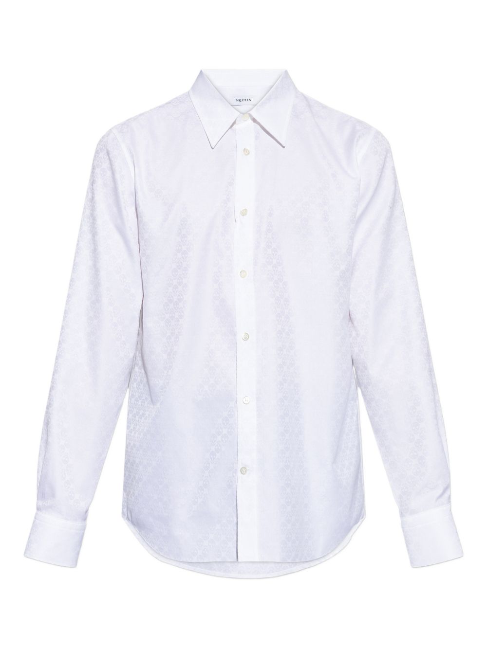 skull-print shirt